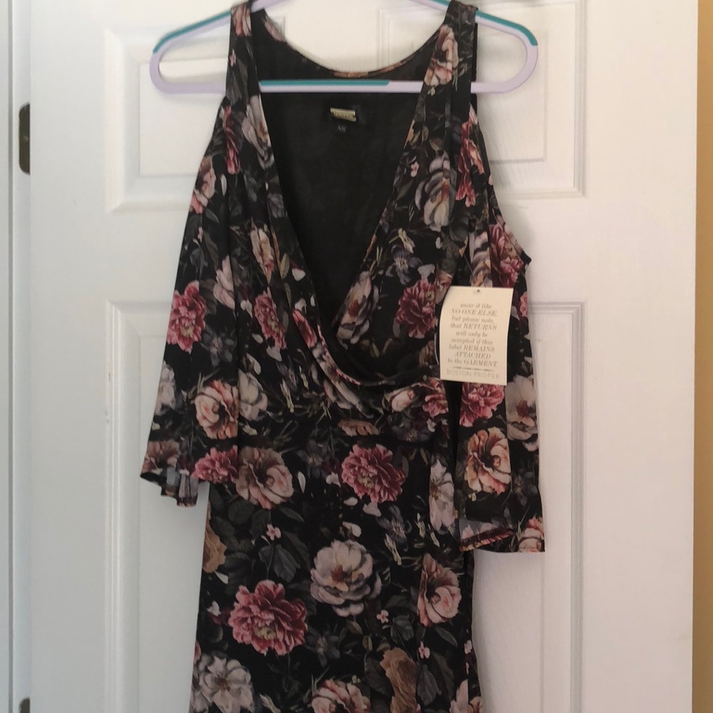 Cold shoulder Boston Proper dress.